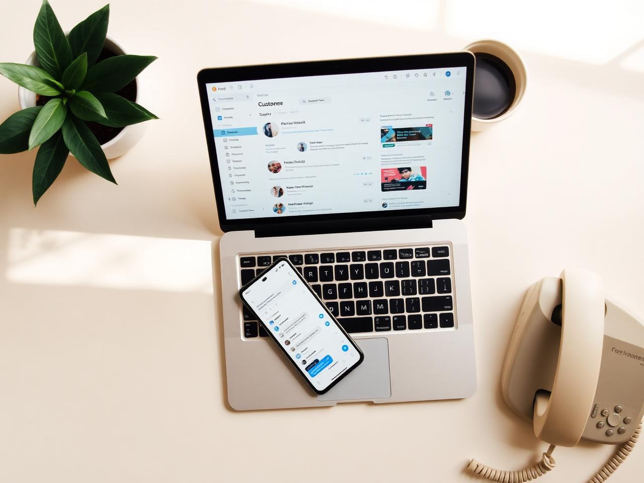 Telefon, mesajlaşma ve web kanallarının tek panelde birleştirilmesi.